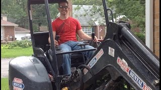 DIY Rented MiniExcavator to Make French Drain Dry Well Along House Foundation [upl. by Keverne172]