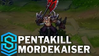 Pentakill Mordekaiser 2017 Texture Update Skin Spotlight  League of Legends [upl. by Aihk]