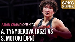 Aisuluu TYNYBEKOVA KGZ vs Sakura MOTOKI JPN  2024 Asian Championships  Gold Medal  WW 62Kg [upl. by Flan]