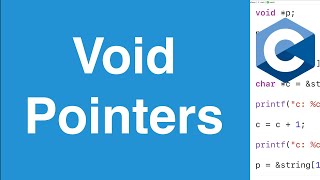 Void Pointers  C Programming Tutorial [upl. by Brew]