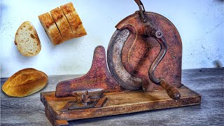 Massive Antique Bread Cutter Restoration amp Personalization with Ortur Master 3 Laser Engraver [upl. by Earley]