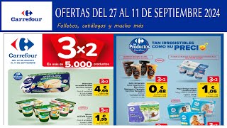 Folleto 3 x 2 Carrefour del 27 agosto al 11 de septiembre 2024 Catálogo 3x2 Carrefour [upl. by Meyeroff]