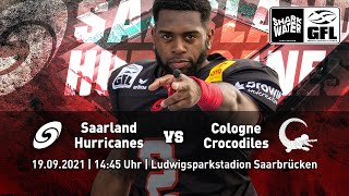 CanesTV Livestream GFL Playoff Saarland Hurricanes vs Cologne Crocodiles [upl. by Maram449]