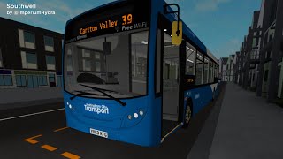 Route Visual on Route 39 in Southwell Roblox [upl. by Gaidano]