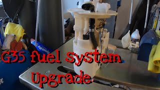 LS swap g35 fuel system upgrade [upl. by Akyssej895]