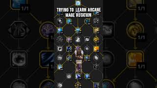 Trying to learn arcane mage rotation wow worldofwarcraft warcraft [upl. by Iaverne]