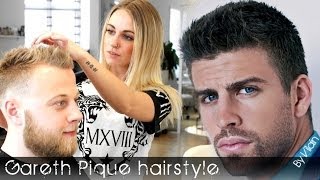 Scandinavian Gerard Piqué hairstyle  Mens hairstyle with beard I Slikhaar TV By Vilain Gold Digger [upl. by Tamera825]