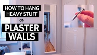 How to hang heavy stuff on plaster walls  Molly bolts [upl. by Dru814]