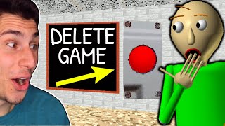 I Deleted Baldis Basics FOREVER [upl. by Elolcin211]