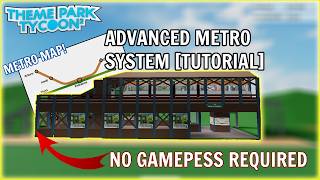 Advanced Metro Station Fare gates doors map etc  Theme Park Tycoon 2 TPT2 [upl. by Bruno302]