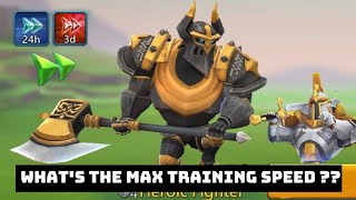 Lords mobile  Whats the Max training speed  lets calculate [upl. by Laurent]