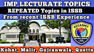 IMP LECTURATE TOPICS from all ISSB Centers by walnutgroming [upl. by Lady381]