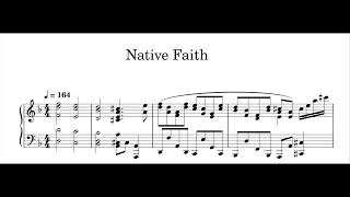 Native Faith  Piano Sheet Music Touhou Suwakos Theme [upl. by Leunamesoj]