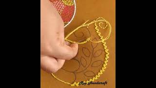 Awesome hand embroidery design hand embroidery short video embroidery short video [upl. by Ynittirb]