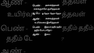 அனைத்தவன்எனக்குள்ளேகுளித்தவன் black screen lyrics Tamil song🎵 [upl. by Milly631]