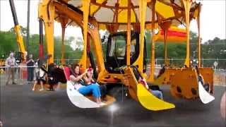 Diggerland USAs Dig A Round Ride [upl. by Ahsemik982]