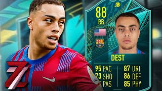 PLAYER MOMENTS SERGINO DEST SBC 🔥  Lohnt er sich  Fifa 22 Deutsch [upl. by Litnahs]