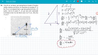 APLICACIÓN DE DERIVADAS RAZÓN DE CAMBIO PROBLEMA 54 UNIDAD 29 [upl. by Edora]