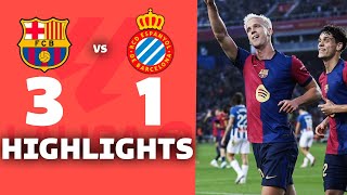 BARCELONA vs ESPANYOL 31  RESUMEN y GOLES DEL PARTIDO  La liga 202425 [upl. by Federica]