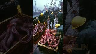 Giant Deep Sea Creature Caught by Fishermen🐙🦑🦀deepseafishing fishingexploration giantseacreature [upl. by Anawait789]