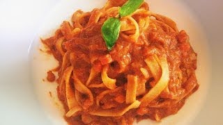 REAL Italian Pasta Bolognese  RESTAURANT RECIPE for sauce with advance preparation technique [upl. by Christan]