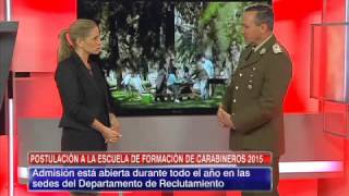 Coronel Fernando Vera quotQuien estudia para carabinero desarrolla ámbitos tecnológicos humanosquot [upl. by Koenig155]