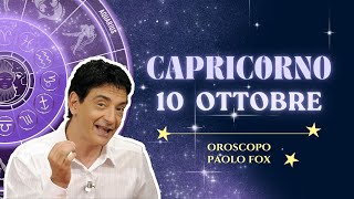 Capricorno ♑️ LOroscopo di Paolo Fox  10 Ottobre 2024  Mattinata inconcludente [upl. by Assenat253]