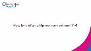 How long after hip replacement can I fly [upl. by Asenev]