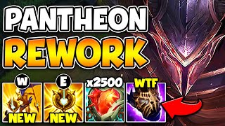 RIOT JUST REWORKED PANTHEON INTO A TANK HIS ABILITIES SCALE WITH HP NOW [upl. by Bernadine]