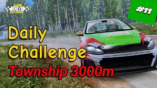 CarX Rally Daily Challenge 11 Township 3000m Colt 1600 FWD audible pace notes [upl. by Allveta750]