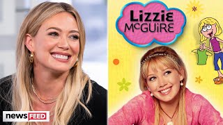 Hilary Duff REVEALS Plot Of Canceled ‘Lizzie McGuire’ Reboot [upl. by Adnauqaj85]