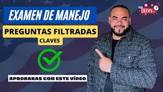 🔴 EXAMEN TEORICO DE MANEJO USA I Aprobarás con estas preguntas🔥 🔥 🔥 5 [upl. by Nilyaj]