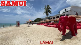 Lamai beach walking street Koh Samui Streets of Thailand [upl. by Husein985]