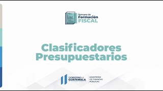 Clasificadores Presupuestarios [upl. by Tiedeman]