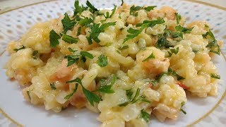 RISOTO DE CAMARÃO RECEITA MUITO FÁCIL E SABOROSA ESPECIAL SEMANA SANTA [upl. by Agan684]