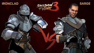 Shadow Fight 3 Ironclad VS Sarge in Epilogue [upl. by Oirevas]