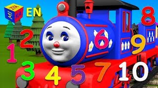 Learn to count to 10 with ChooChoo Train Educational cartoon for children toddlers [upl. by Aynekat577]