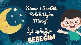 SİYAH EKRAN Ninni 1 Saatlik Bebek Uyku Müziği  Sakinleştirici Müzik 🌿✨ [upl. by Nosilla]