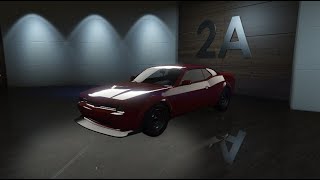 GTA V Online  Past DLC Vehicle Customization  Bravado Gauntlet Hellfire Dodge Challenger Hellcat [upl. by Natie298]