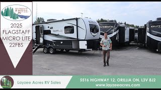 2025 Forest River Flagstaff Micro Lite 22FBS  Layzee Acres RV Sales [upl. by Kloman]