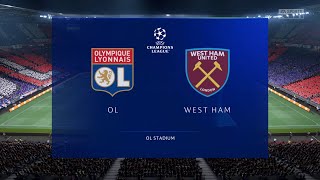 FIFA 22  Lyon vs West Ham  Europa League Quarterfinal  Full Match [upl. by Esinert441]