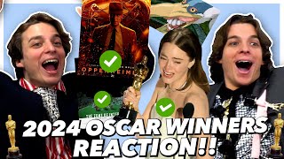 2024 Oscar Winners REACTION [upl. by Ydne]