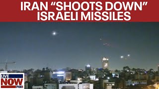 Iranian air defenses intercept Israeli missiles  LiveNOW from FOX [upl. by Novihc]