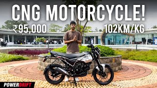 Bajaj Freedom CNG Bike launched at ₹95000  PowerDrift QuickEase [upl. by Esoryram391]