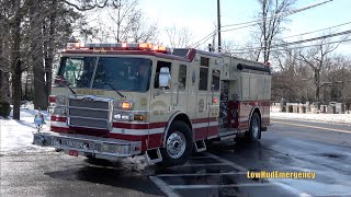 Mount Kisco FD Tower Ladder 14  Engine 106  Utility 13  Rescue 31 Responding [upl. by Lever]