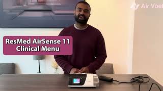 ResMed AirSense 11  How to enter Clinical Menu and change pressure and adjust settings [upl. by Nilde]