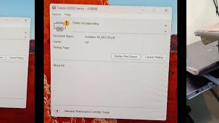 canon g3020 printer not responding [upl. by Nagar]