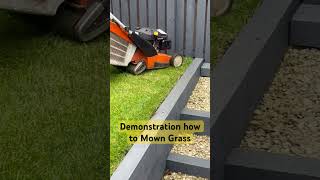 Demonstration how to mown grass 💯 [upl. by Halette332]