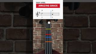 HOW TO Play Amazing Grace on Violin for Beginners Easy Tutorial shorts [upl. by Annavoj]