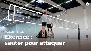 Exercice dattaque  sauter pour attaquer  VolleyBall [upl. by Ramirolg]